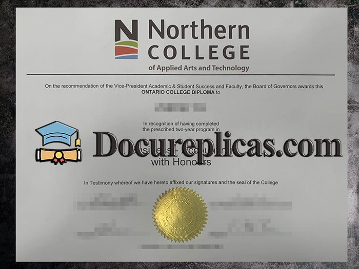 purchase realistic Northern College of Applied Arts and Technology diploma