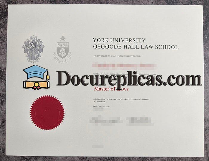 purchase realistic Osgoode Hall Law School diploma