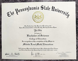 purchase realistic Pennsylvania State University degree