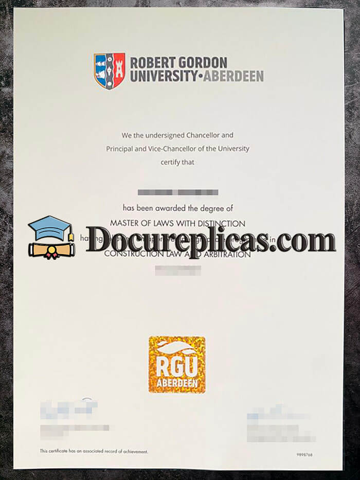 purchase realistic Robert Gordon University Aberdeen diploma