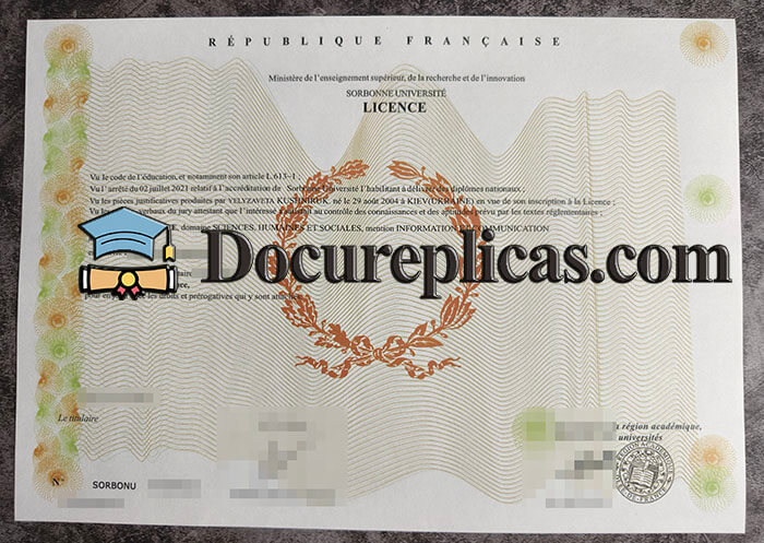 purchase realistic Sorbonne Université diploma