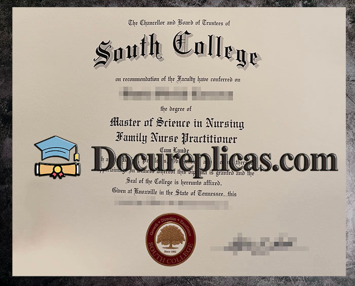 purchase realistic South College diploma