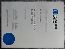 purchase realistic The College of Law degree