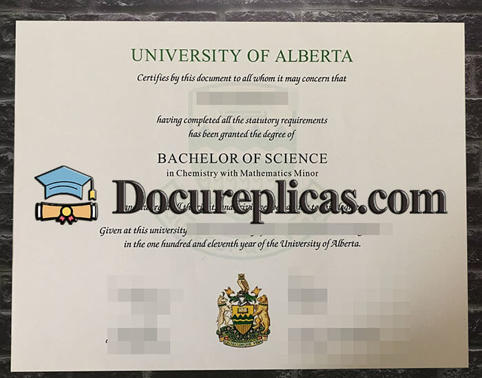 purchase realistic University of Alberta diploma
