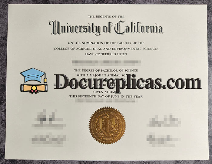 purchase realistic University of California Davis diploma