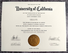 purchase realistic University of California San Diego degree