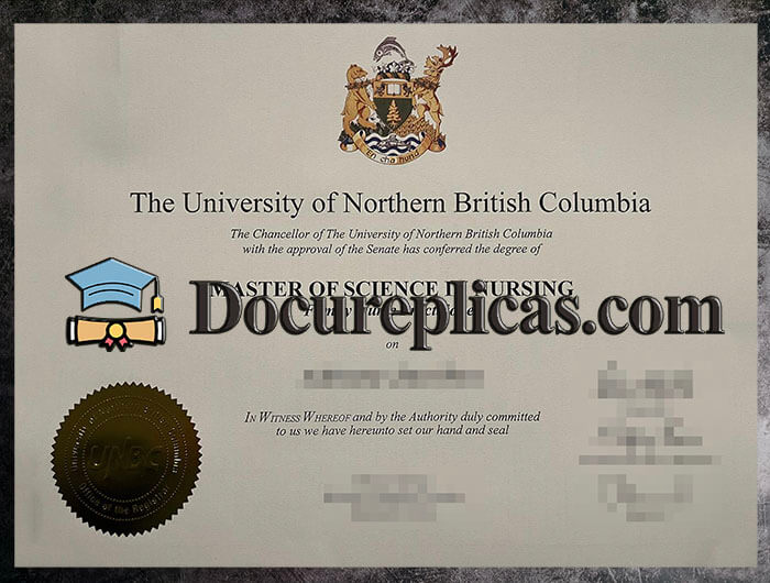 purchase realistic University of Northern British Columbia diploma