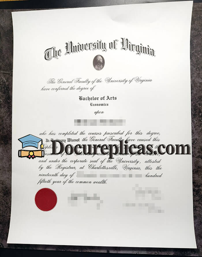 purchase realistic University of Virginia diploma