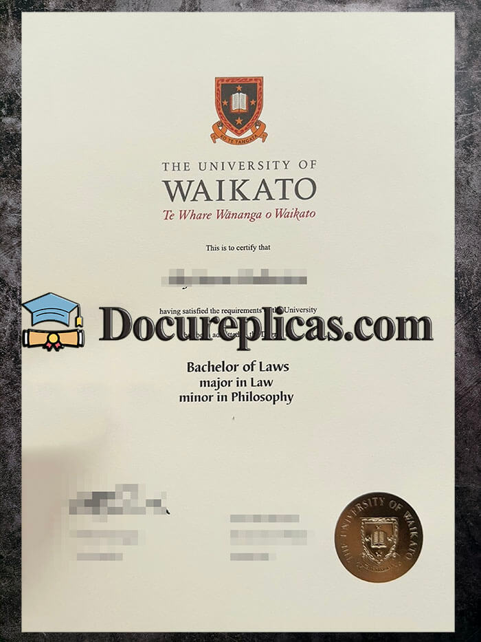 purchase realistic University of Waikato diploma
