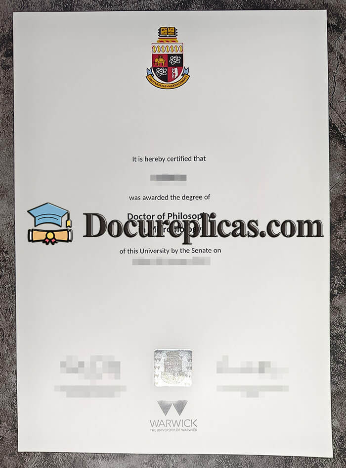 purchase realistic University of Warwick diploma