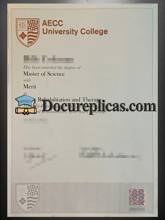 purchase realistic AECC University College diploma
