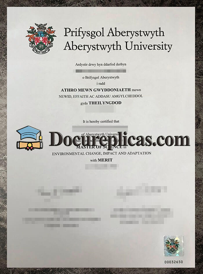 purchase realistic Aberystwyth University diploma