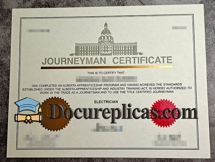 purchase realistic Alberta Skilled Trades Certificate