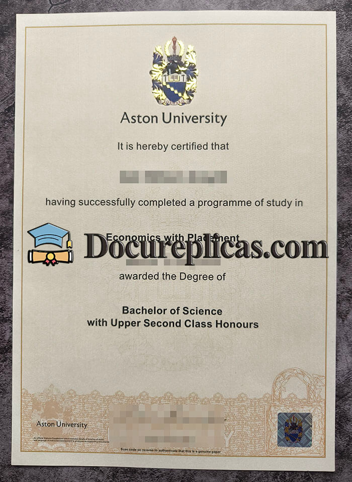 purchase realistic Aston University diploma