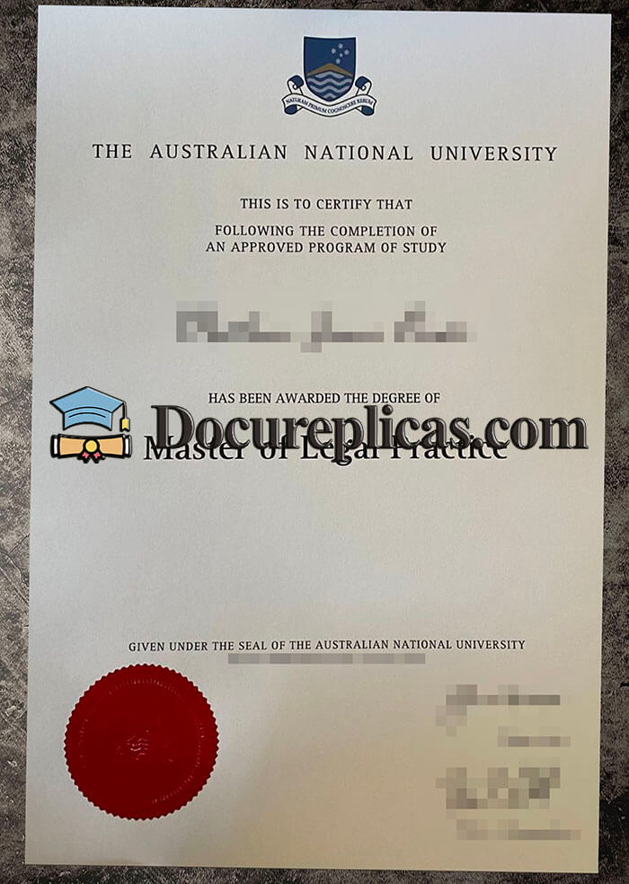 purchase realistic Australian National University diploma