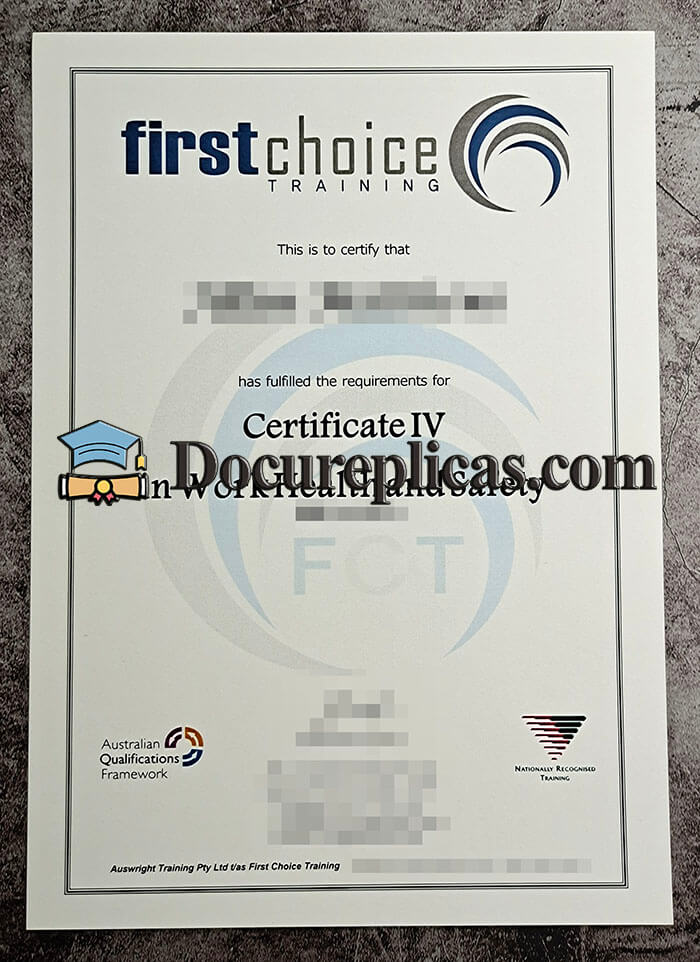 purchase realistic Australian Qualifications Framework Certificate
