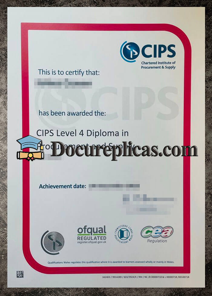 purchase realistic CIPS Level 4 Diploma