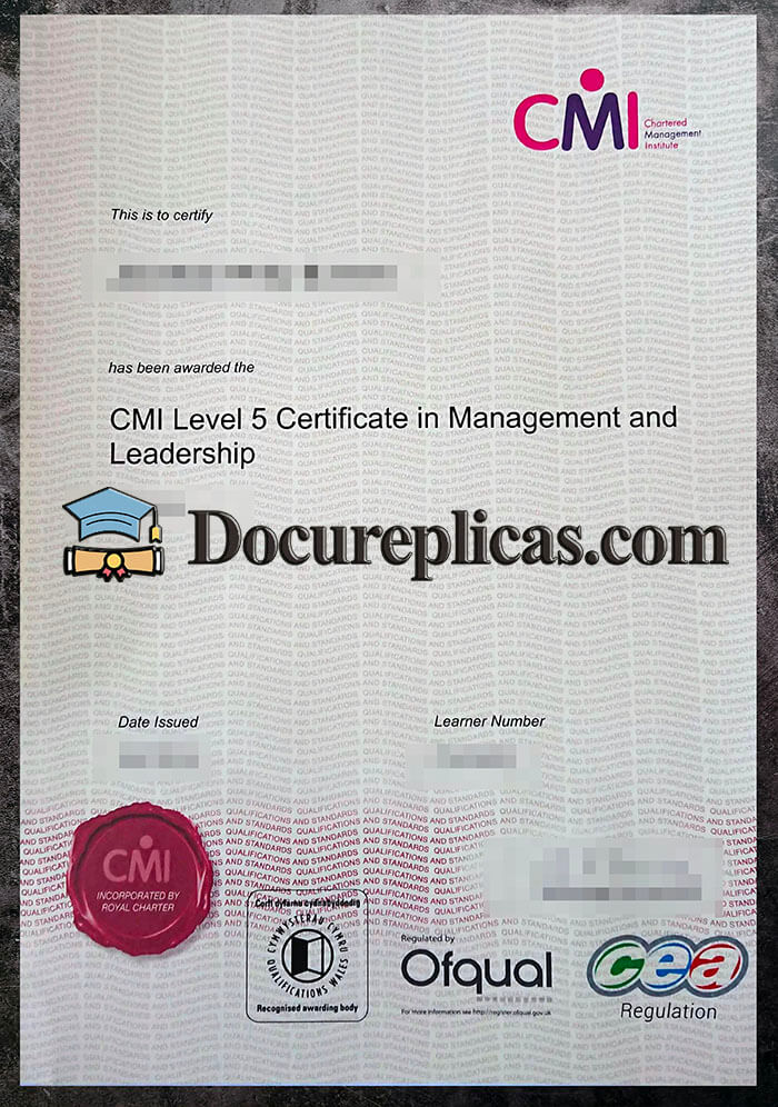 purchase realistic CMI Level 5 Certificate