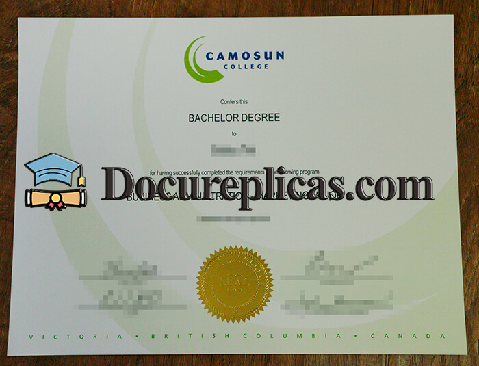 purchase realistic Camosun College diploma