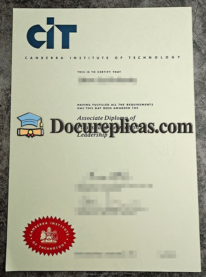 purchase realistic Canberra Institute of Technology diploma