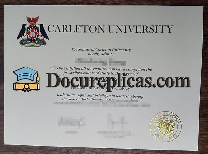 purchase realistic Carleton University diploma