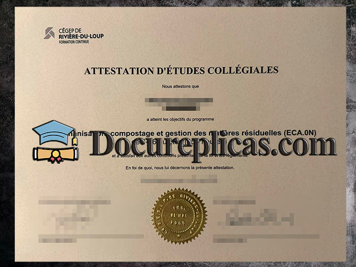 purchase realistic Cegep de Riviere du Loup diploma