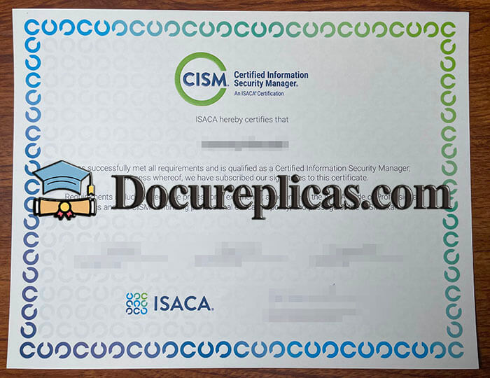 purchase realistic Certified Information Security Manager certificate