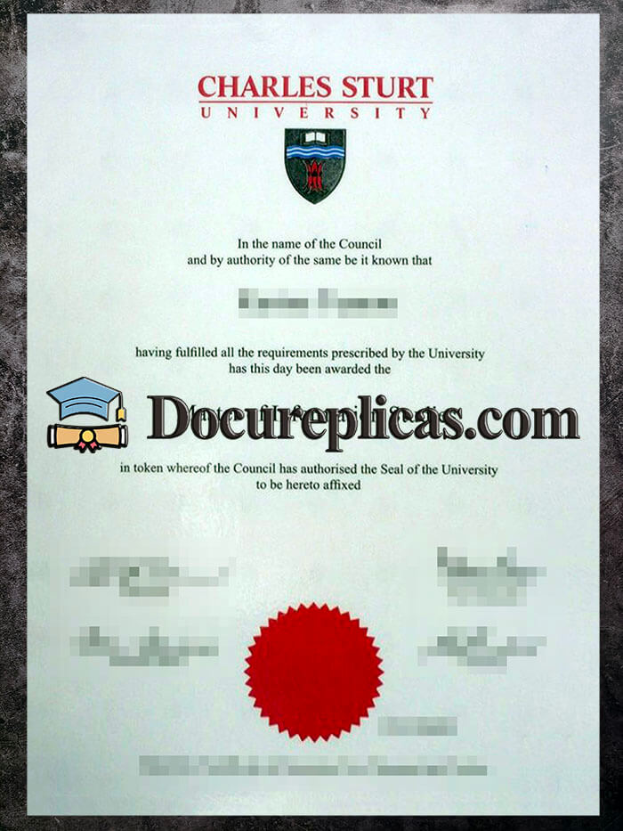 purchase realistic Charles Sturt University diploma