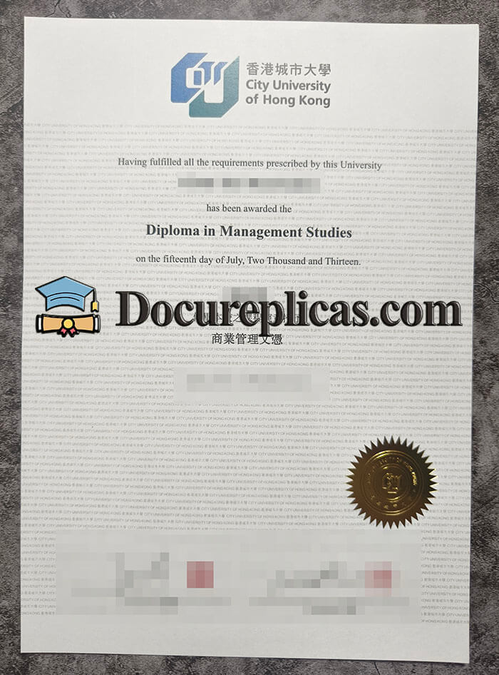 purchase realistic City University of Hong Kong diploma