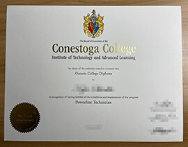 purchase realistic Conestoga College degree