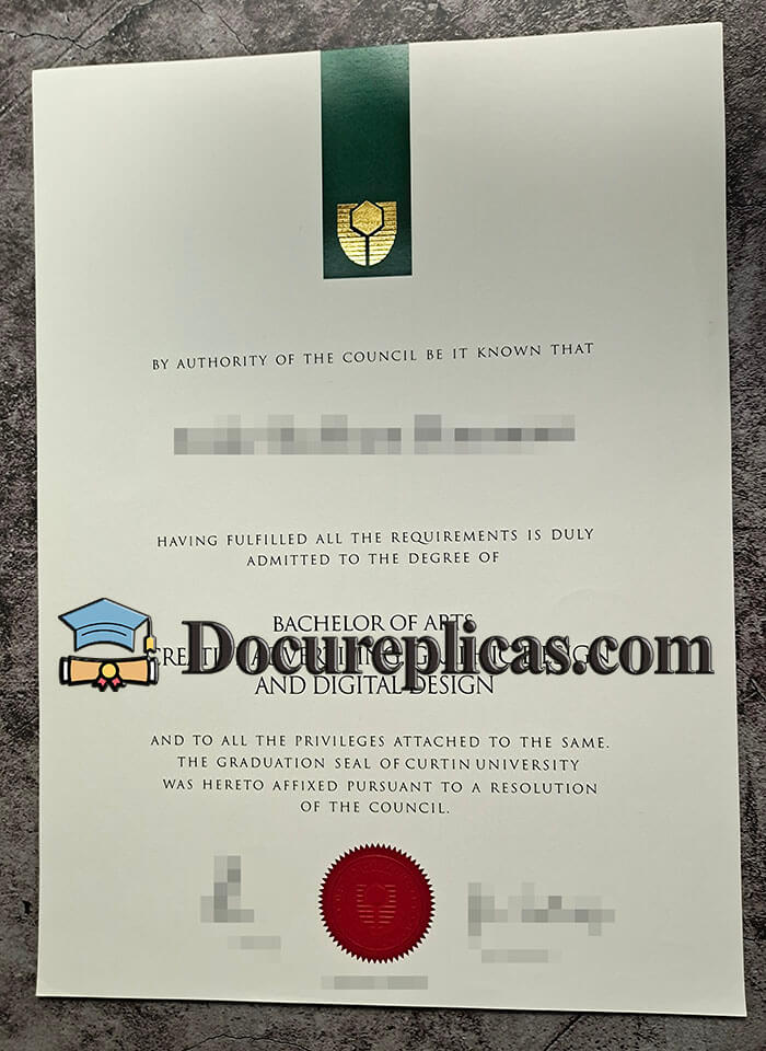 purchase realistic Curtin University diploma