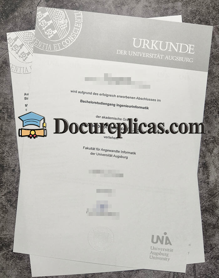 purchase realistic Der Universität Augsburg diploma