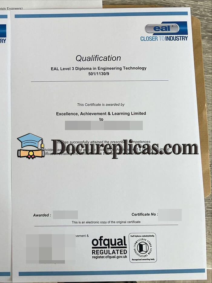 purchase realistic EAL Level 3 Diploma