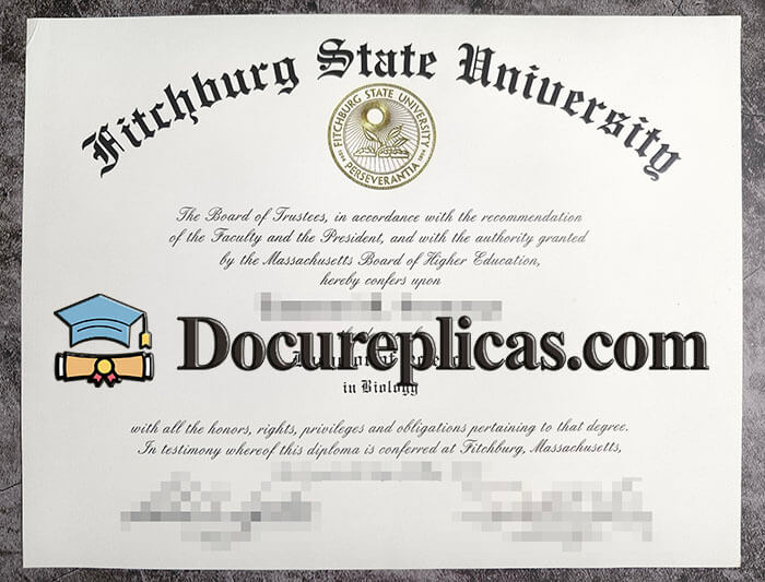 purchase realistic Fitchburg State University diploma