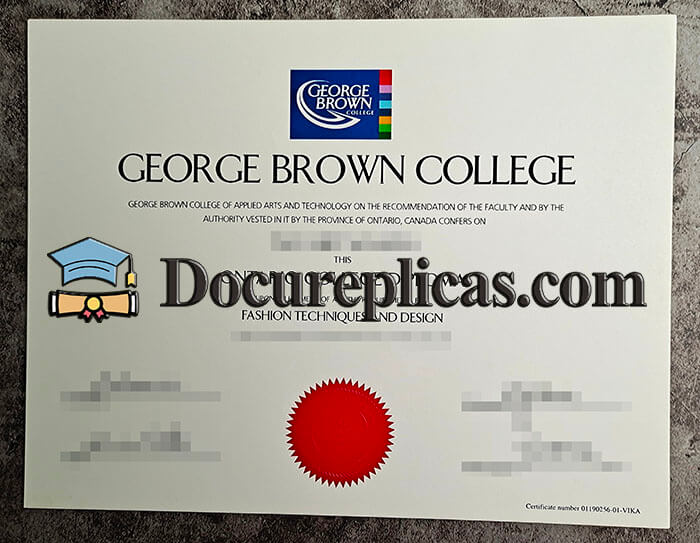 purchase realistic George Brown College degree