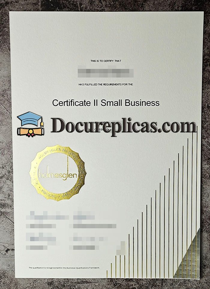 purchase realistic Holmesglen Institute certifiate