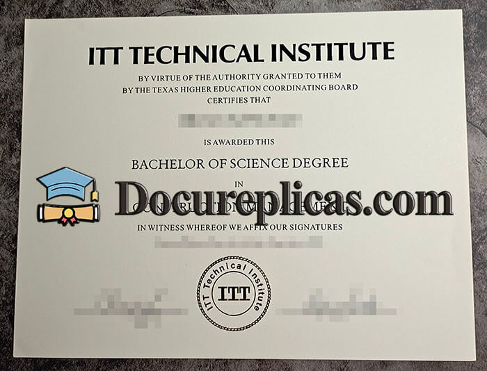 purchase realistic ITT Technical Institute diploma