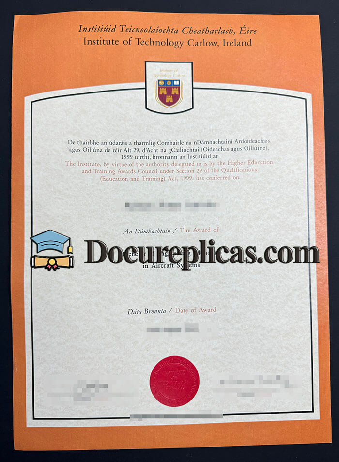 purchase realistic Institute of Technology Carlow Ireland diploma