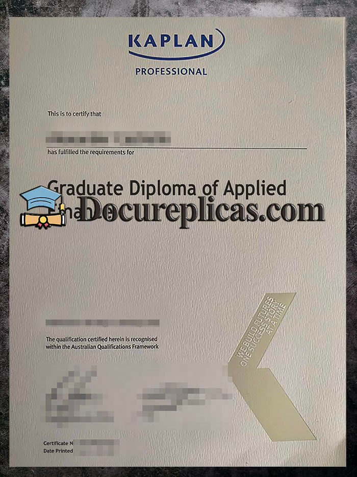 purchase realistic Kaplan Professional Australia diploma