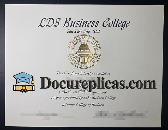 purchase realistic LDS Business College diploma