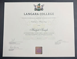 purchase realistic Langara College degree