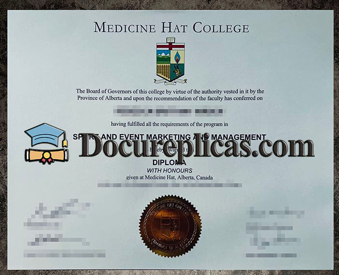 purchase realistic Medicine Hat College diploma