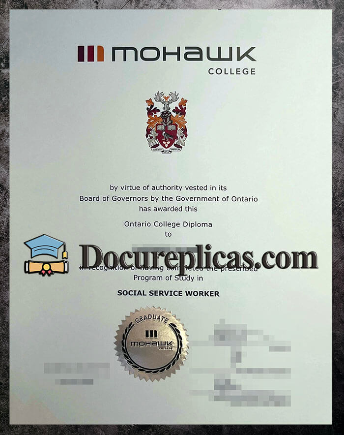 purchase realistic Mohawk College diploma