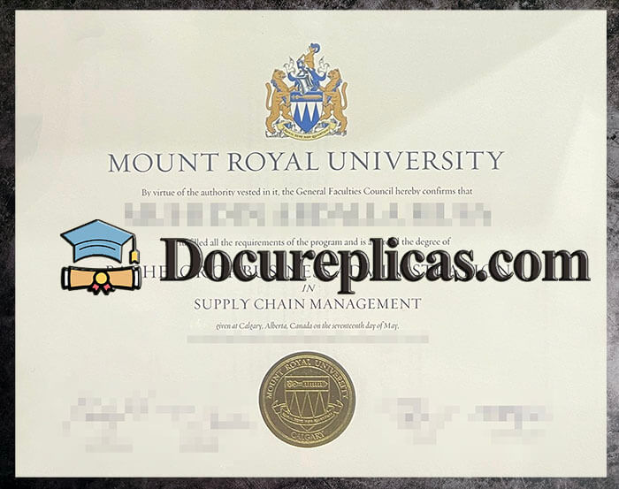 purchase realistic Mount Royal University diploma