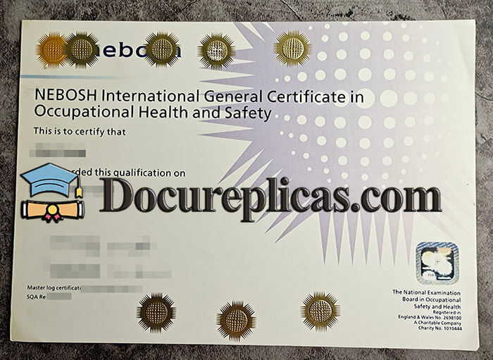 purchase realistic NEBOSH International General Certificate