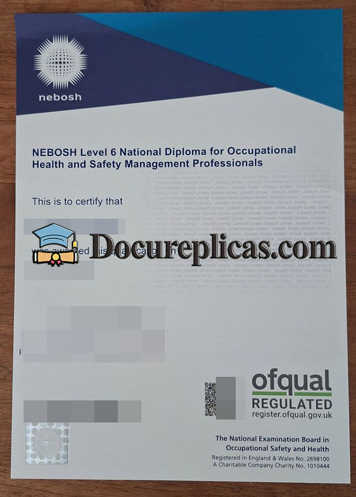 purchase realistic NEBOSH Level 6 National Diploma