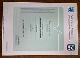 purchase realistic NET Certificate of Assessment of Occupational Competence