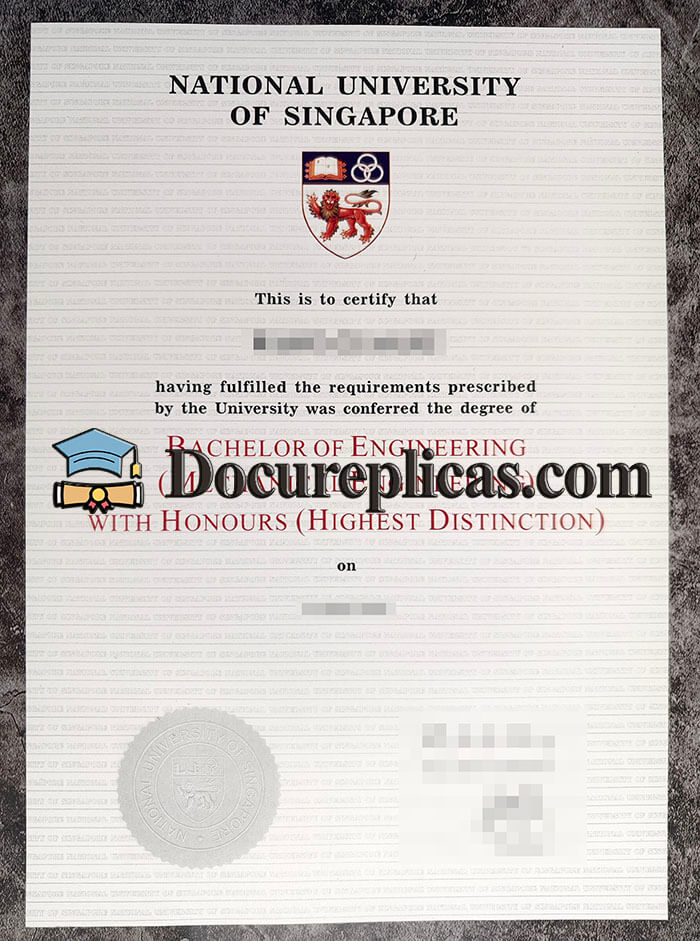purchase realistic National University of Singapore diploma