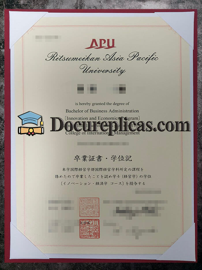 purchase realistic Ritsumeikan Asia Pacific University diploma