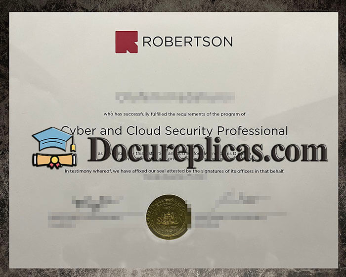 purchase realistic Robertson College diploma
